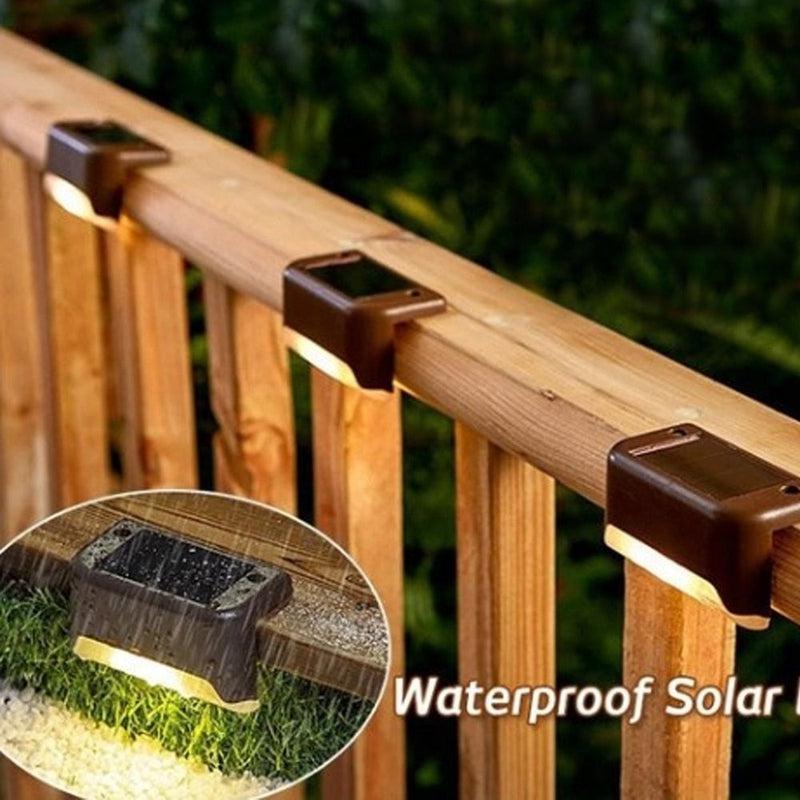 Solar LED Stair Lamp for Outdoor Garden | Waterproof Pathway Yard Fence Lamps for Decorative Lighting